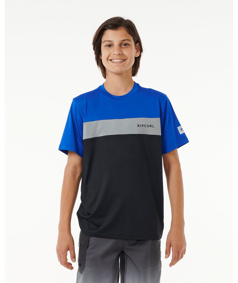 UNDERTOW S/S RASH VEST - BOY - Rip Curl11DBRV - ELECTRIC COBALT - 8