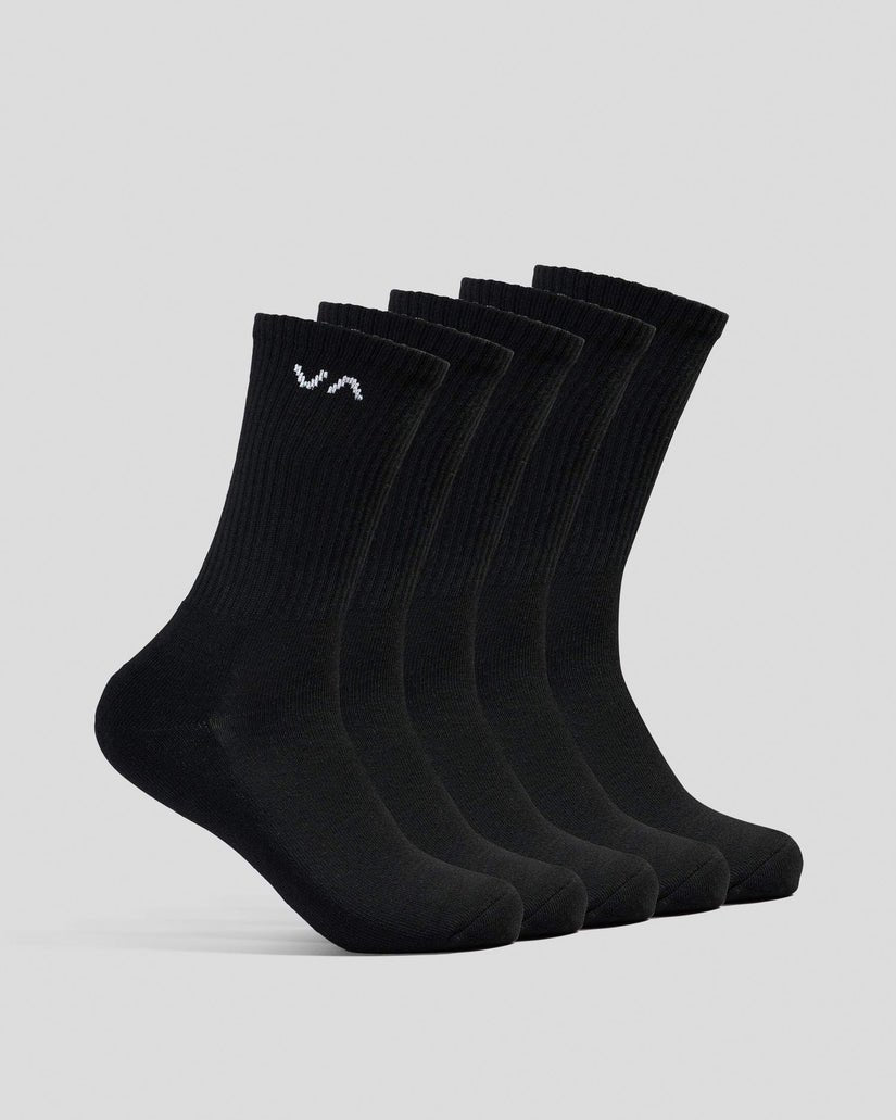 VA SPORT SOCK 5 PACK - RVCAUVYAA00166 - Black - 