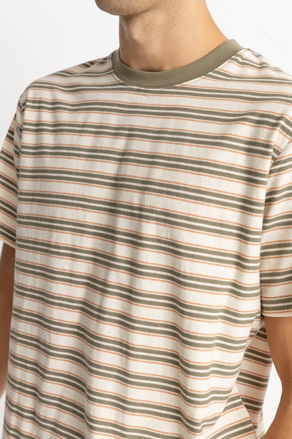 VINTAGE STRIPE SS T - SHIRT - Rhythm0724M - CT07 - NATURAL - S