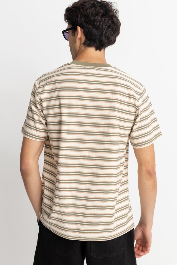 VINTAGE STRIPE SS T - SHIRT - Rhythm0724M - CT07 - NATURAL - S