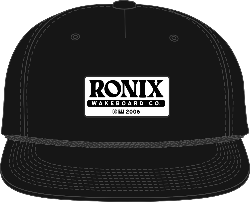 2023 Ronix Forester Snap Back Hat -Ronix238200-Black-OSFM