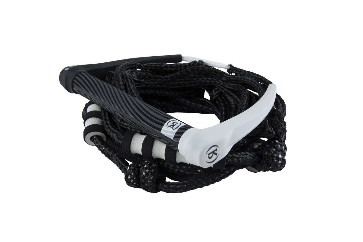 2023 Ronix Silicone Surf Rope with Handle -Ronix236154-Black / White-