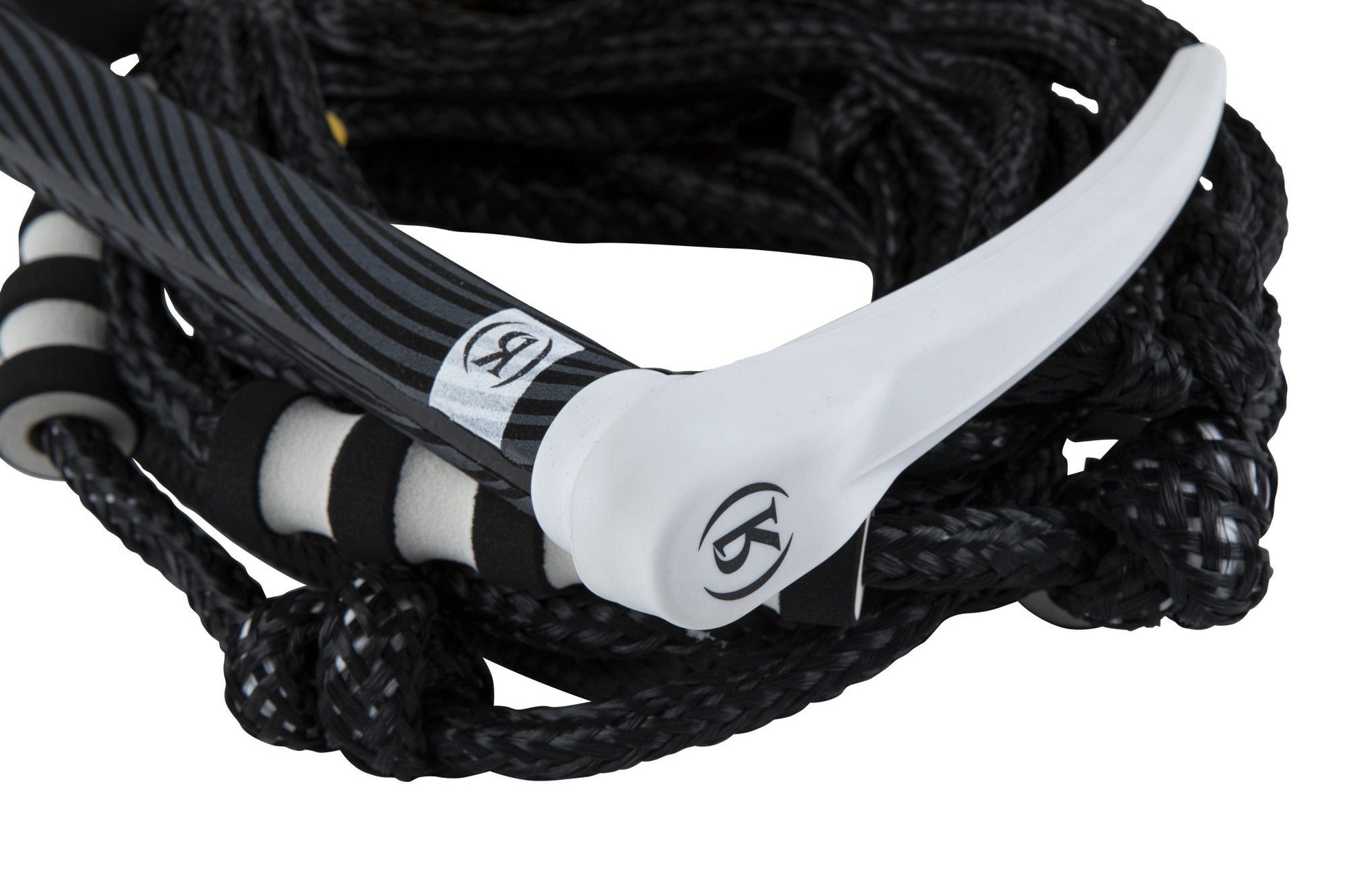 2023 Ronix Silicone Surf Rope with Handle -Ronix236154-Black / White-