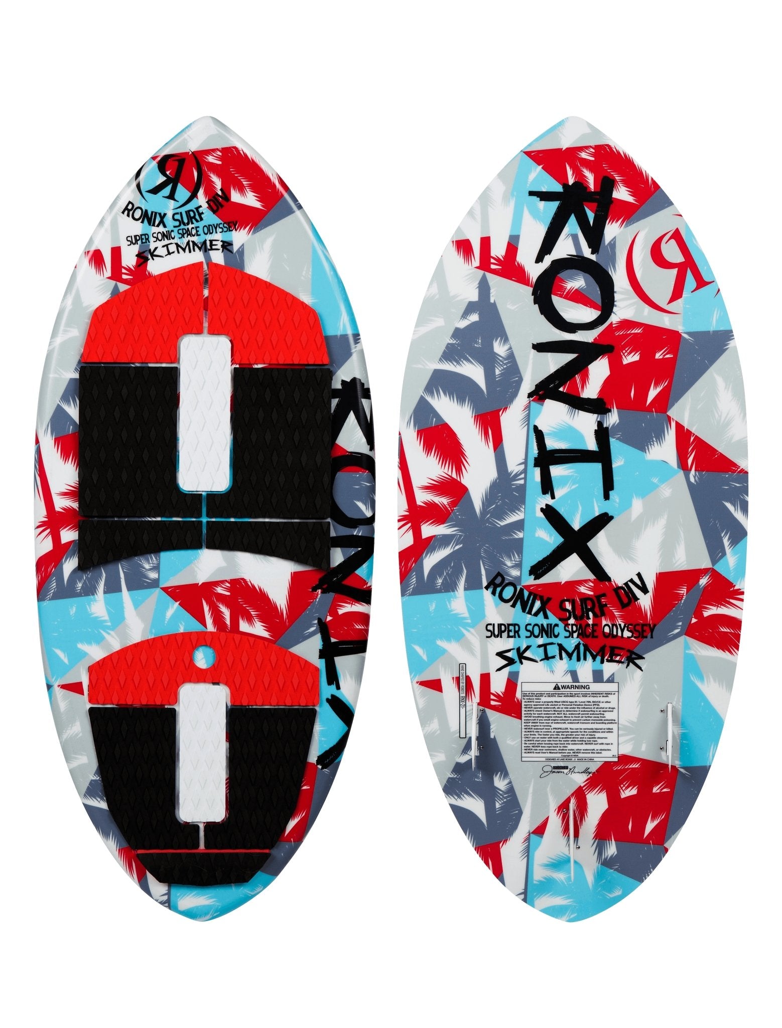 2023 Ronix Super Sonic Space Odyssey - Skimmer -Ronix232462-White / Red / Blue-3 11