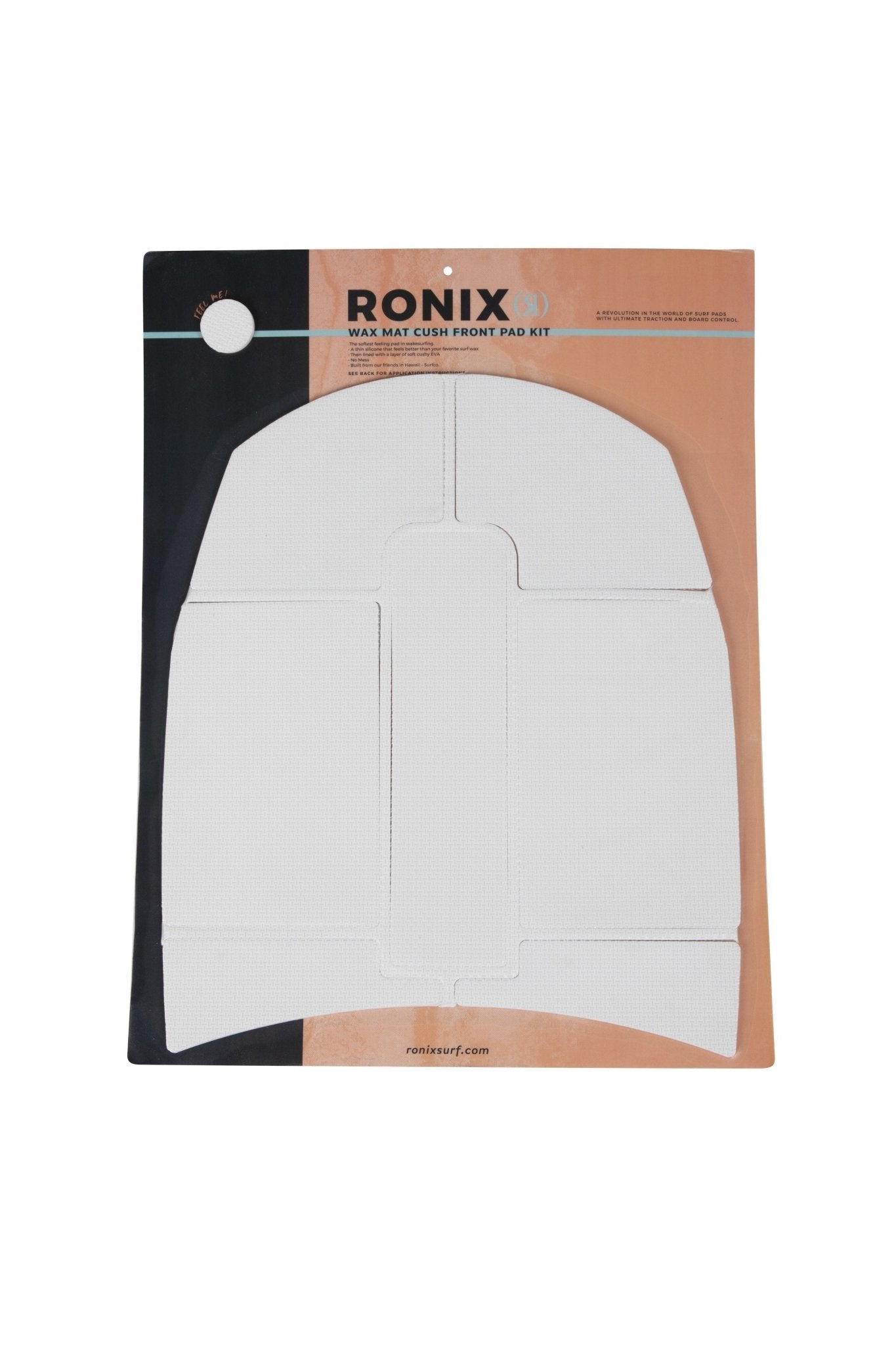 2023 Ronix SurfCo Hawaii Wax Mat Traction Kit - Cush Front Pad -Ronix232491-White-