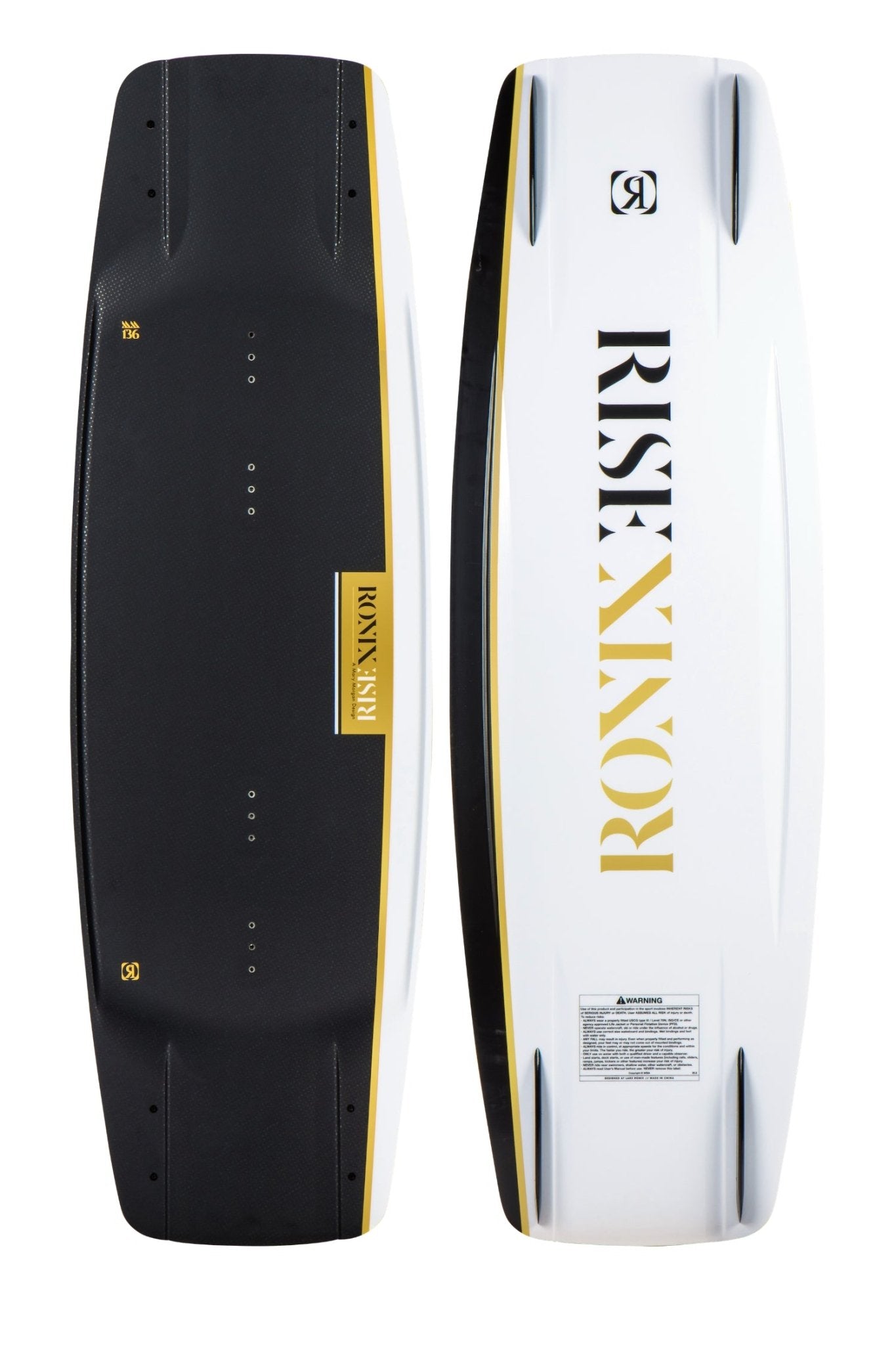 2024 Rise Wakeboard -Ronix242100-132-No Boots-W 6 to 8.5