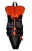 2024 Ronix Neptune Boys L50S Vest W/ Collar -Ronix244021-Black Camo / Neon Orange-0to2