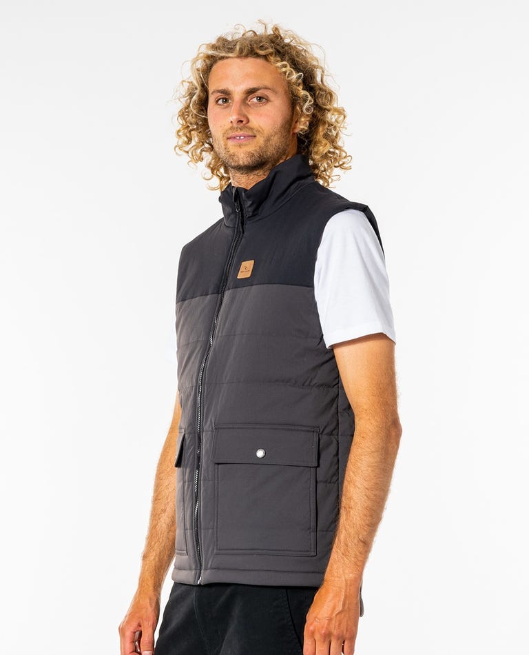 ANTI SERIES RIDGE VEST -Rip CurlCJKCB9-WASHED BLACK-S