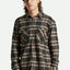 BOWERY L/S FLANNEL -Brixton01213-BLACK/CHARCOAL/OFF WHITE-XXL
