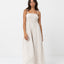 CLASSIC SHIRRED MIDI DRESS -RhythmCL22W-DR02-OAT-6