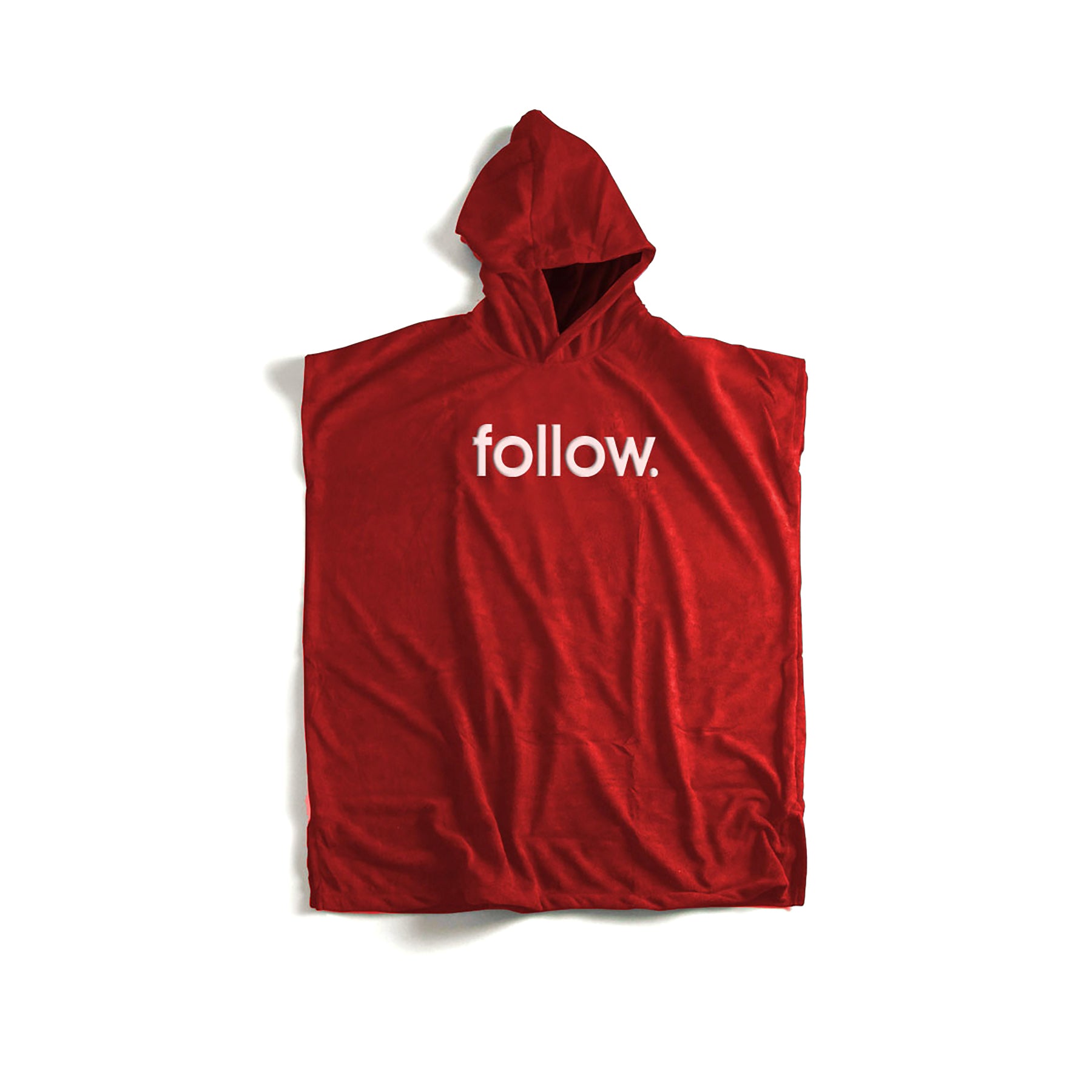 FOLLOW TOWELIE (hooded Towel) -FollowF12709-Red-LARGE