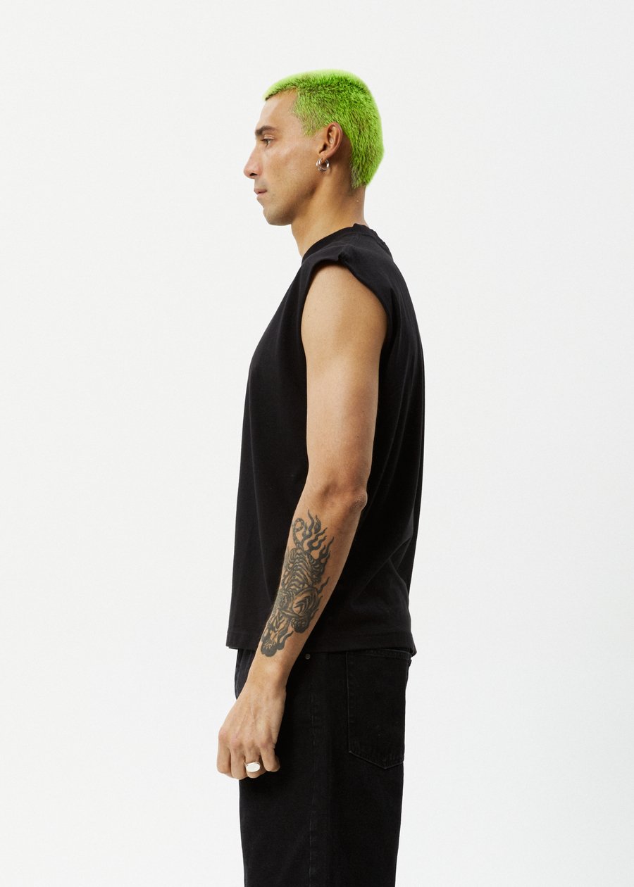 Limits - Recycled Sleeveless Tee -AfendsM234081-Black-S
