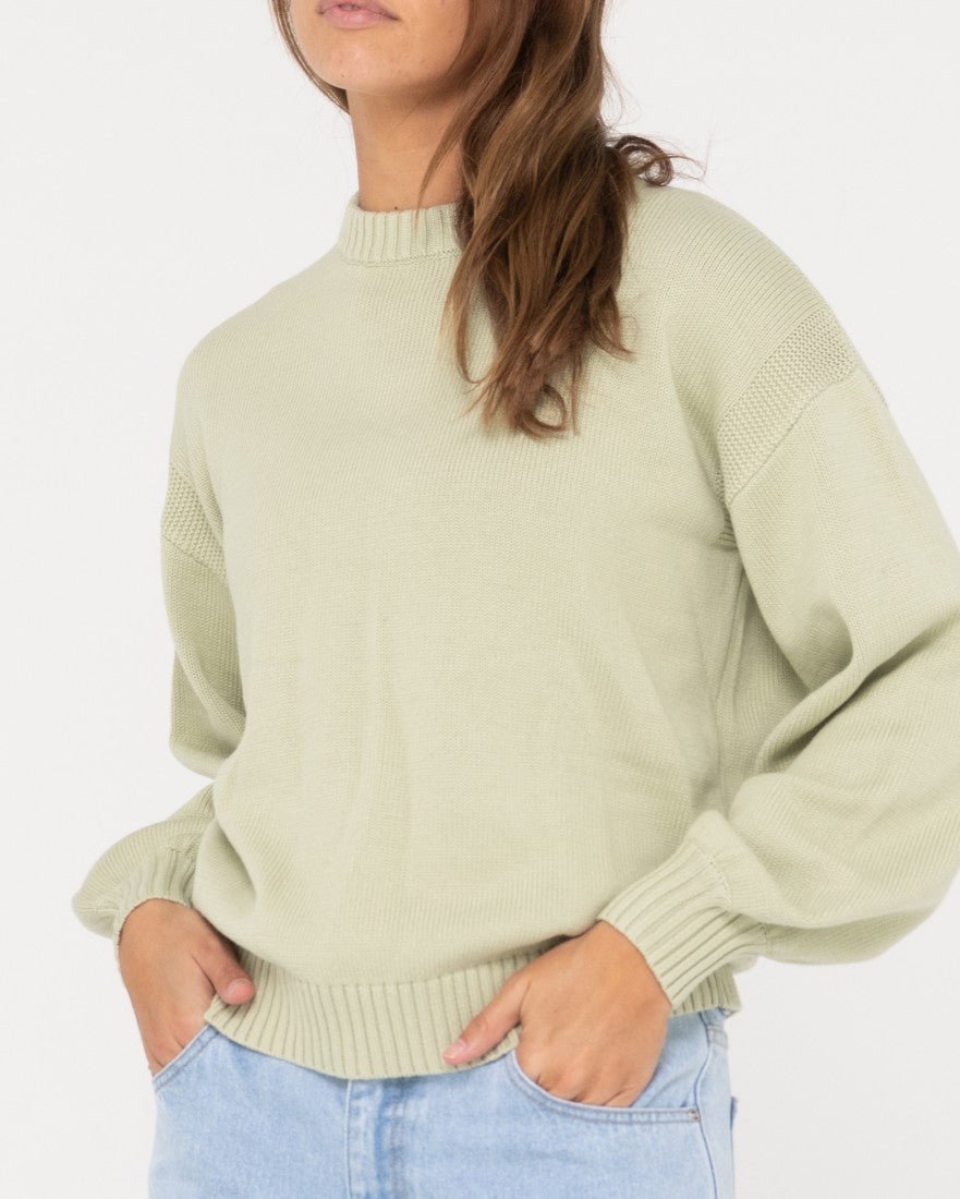 MARGOT RELAXED FIT CREW -RustyCKL0437-LIME-S