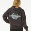 OCEAN TECH HERITAGE HOOD -Rip Curl054WFL-WASHED BLACK -2XS