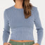 SOLACE LONG SLEEVE KNITTED TOP -RustyMWL0252-TRANQUIL BLUE-8