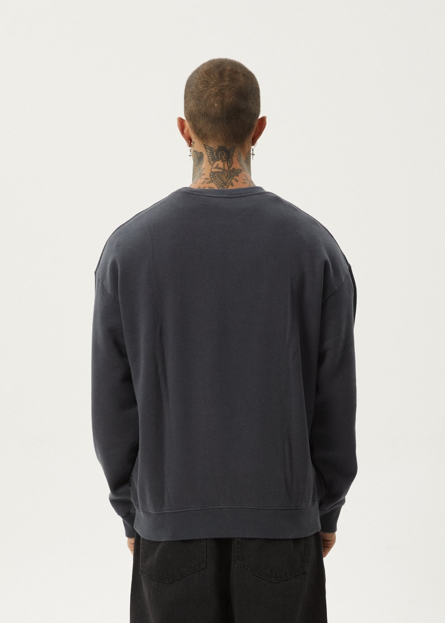 Thrown Out - Crew Neck -AfendsM230502-Charcoal-S